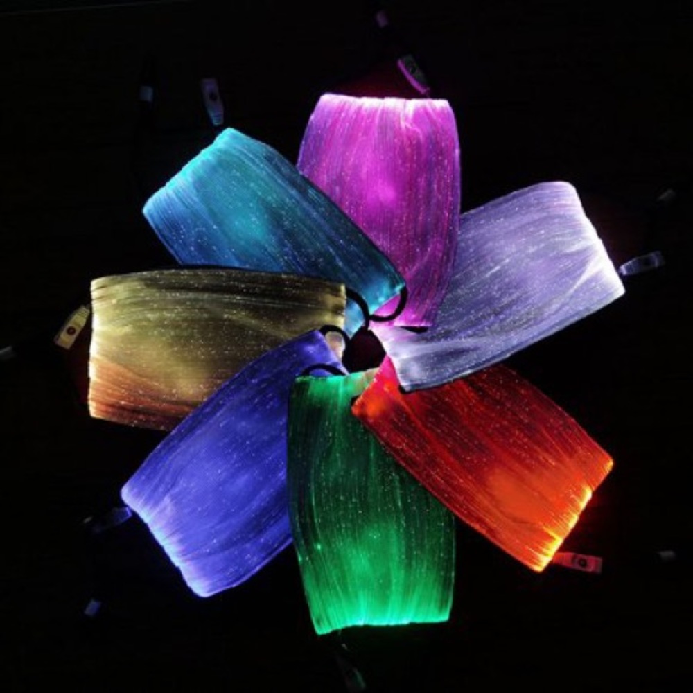 LED Fiber Optic Face Mask (Multicolor & Multiple Modes)
